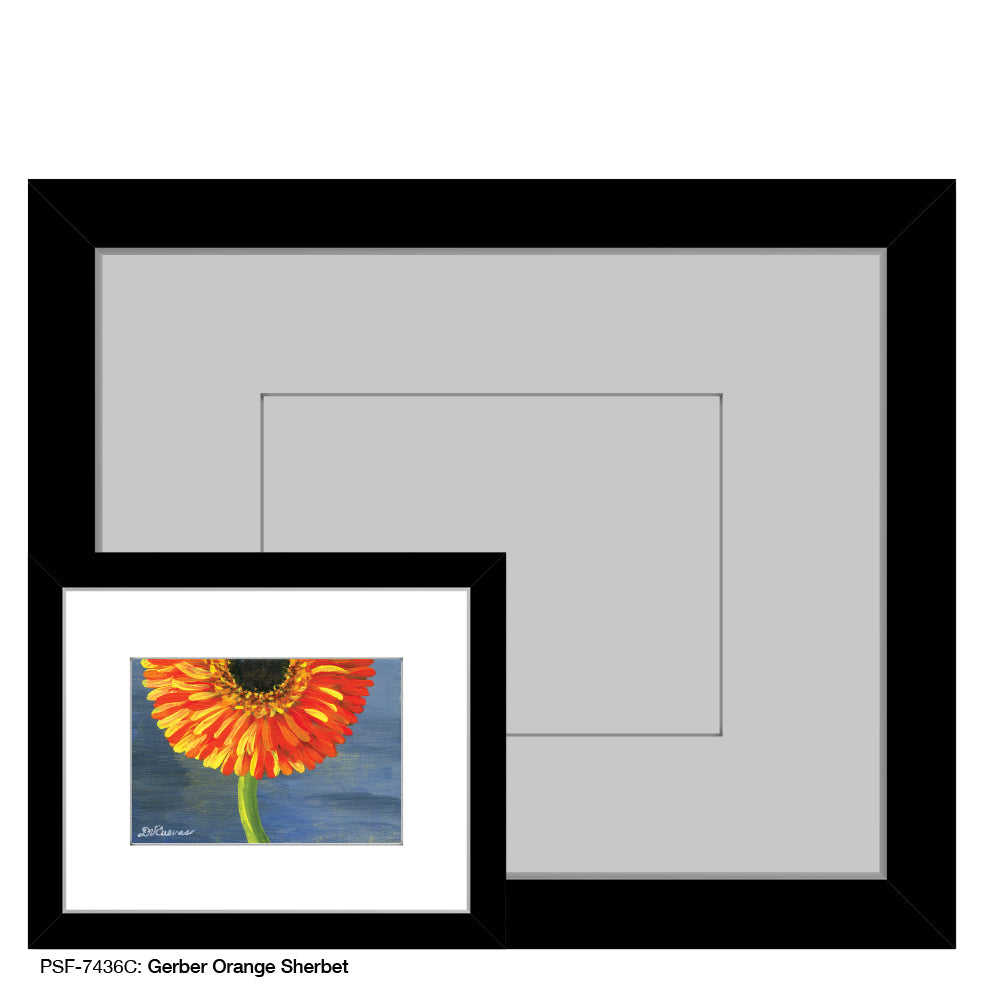 Gerber Orange Sherbet, Print (#7436C) - Arte House