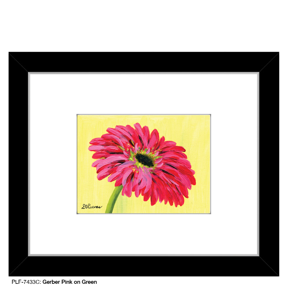Gerber Pink on Green, Print (#7433C) - Arte House