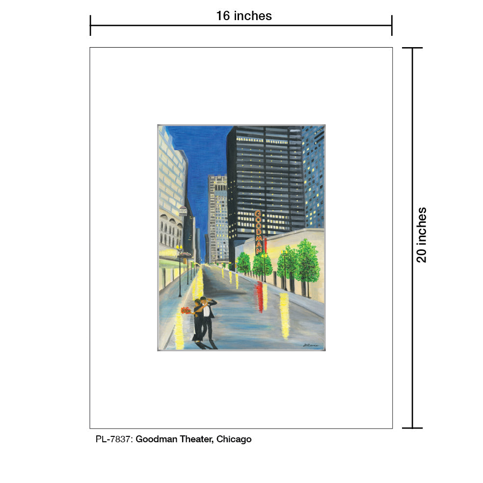 Goodman Theater, Chicago, Print (#7837C) - Arte House