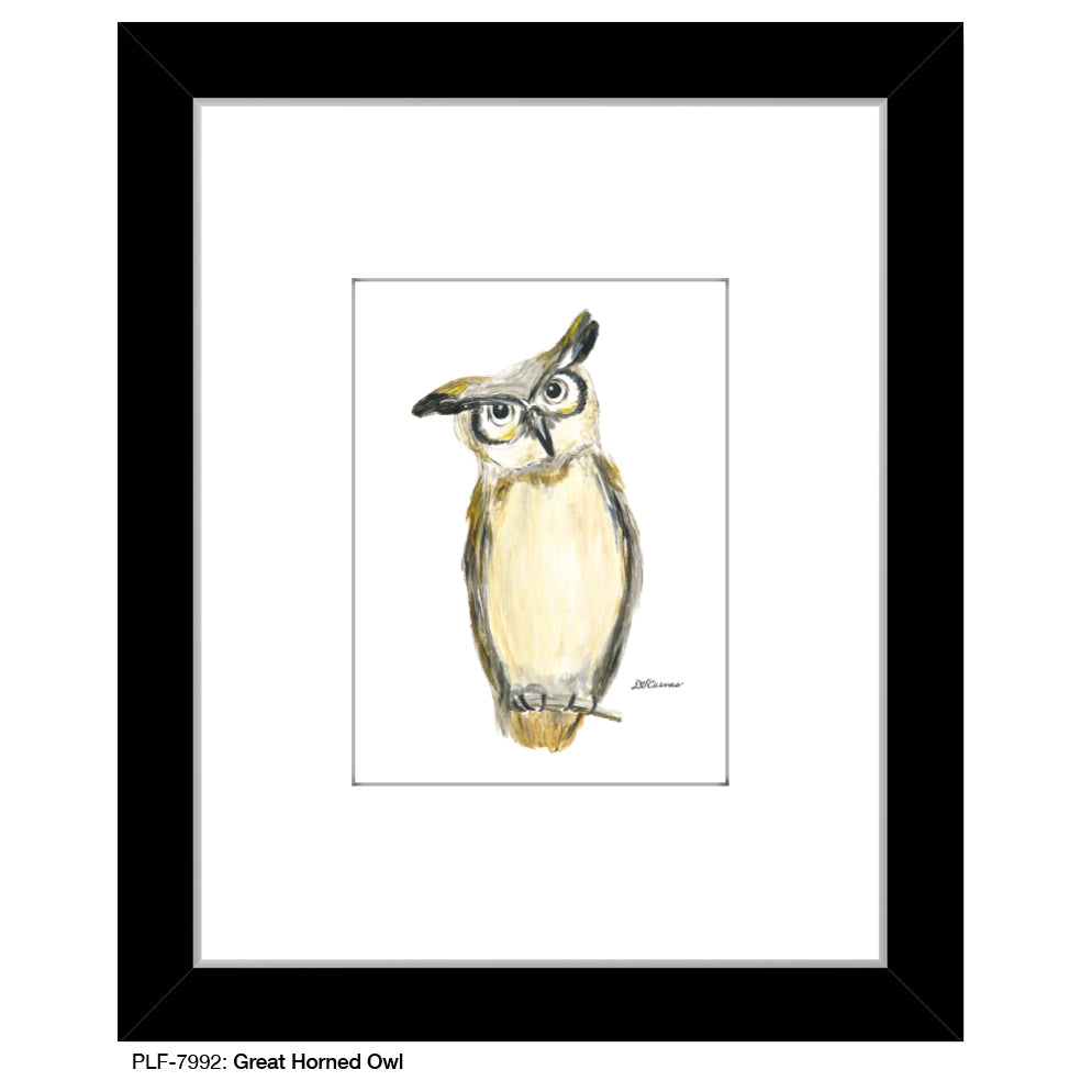 Great Horned Owl, Print (#7992A) - Arte House