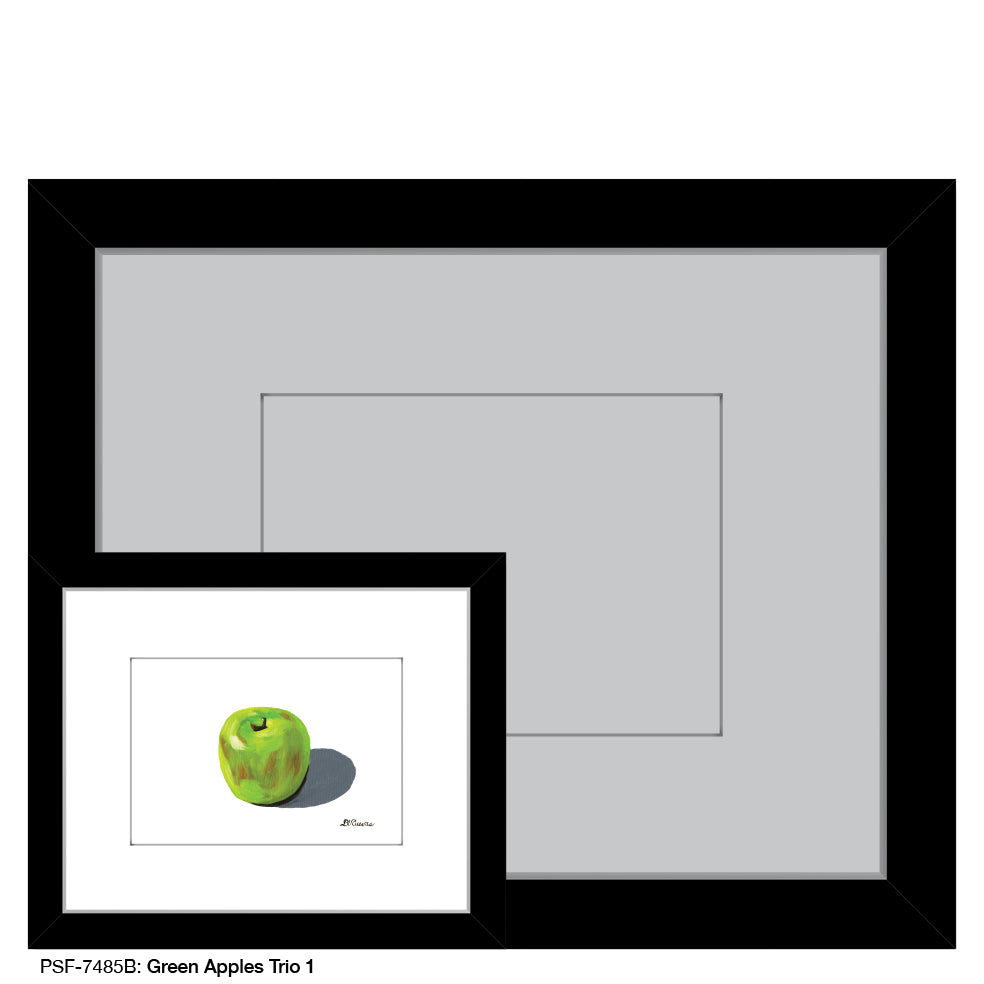 Green Apples Trio 1, Print (#7485B) - Arte House