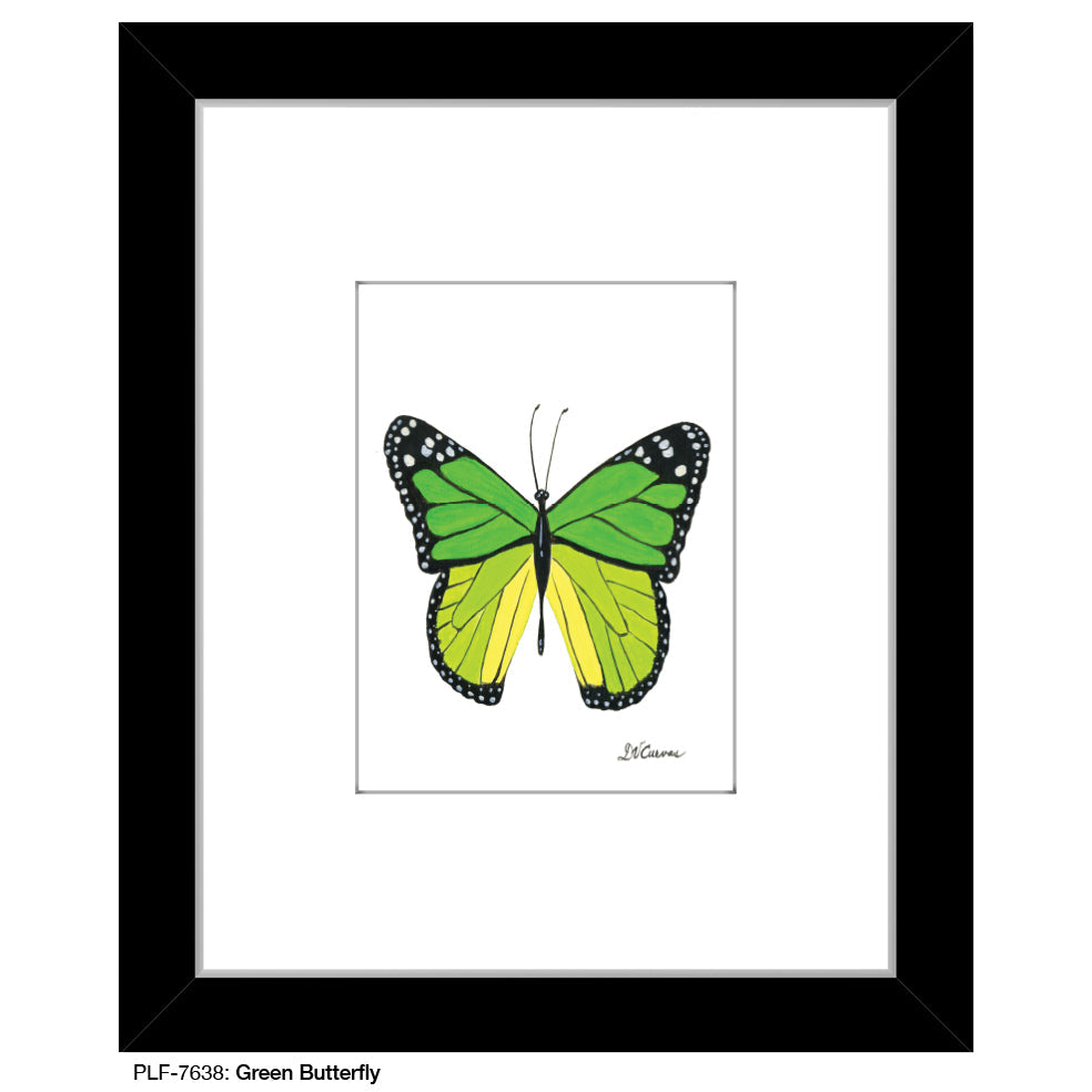 Green Butterfly, Print (#7638A)