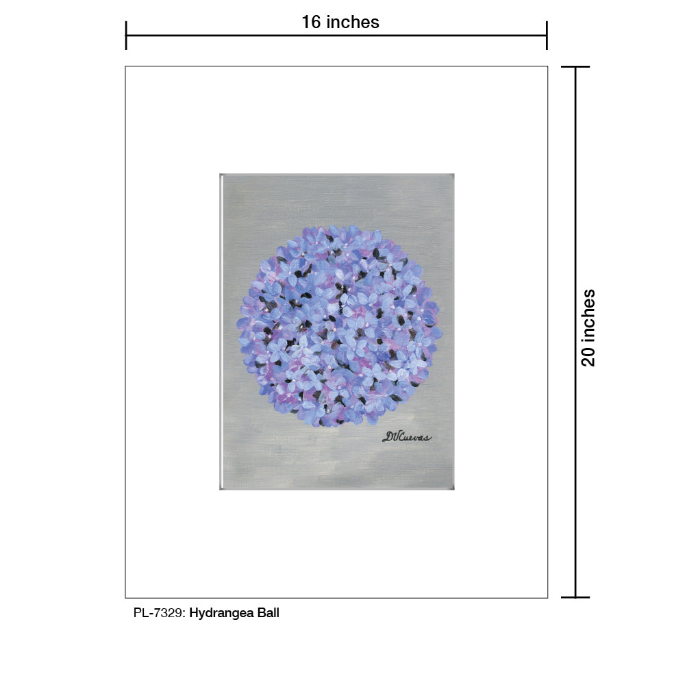Hydrangea Ball, Print (#7329A) - Arte House