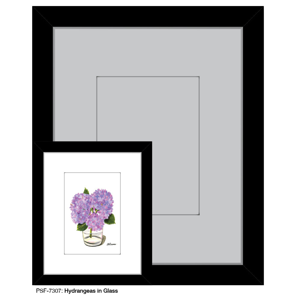 Hydrangeas in Glass, Print (#7307A) - Arte House