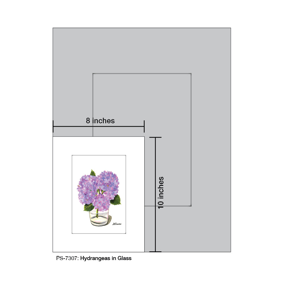 Hydrangeas in Glass, Print (#7307A) - Arte House