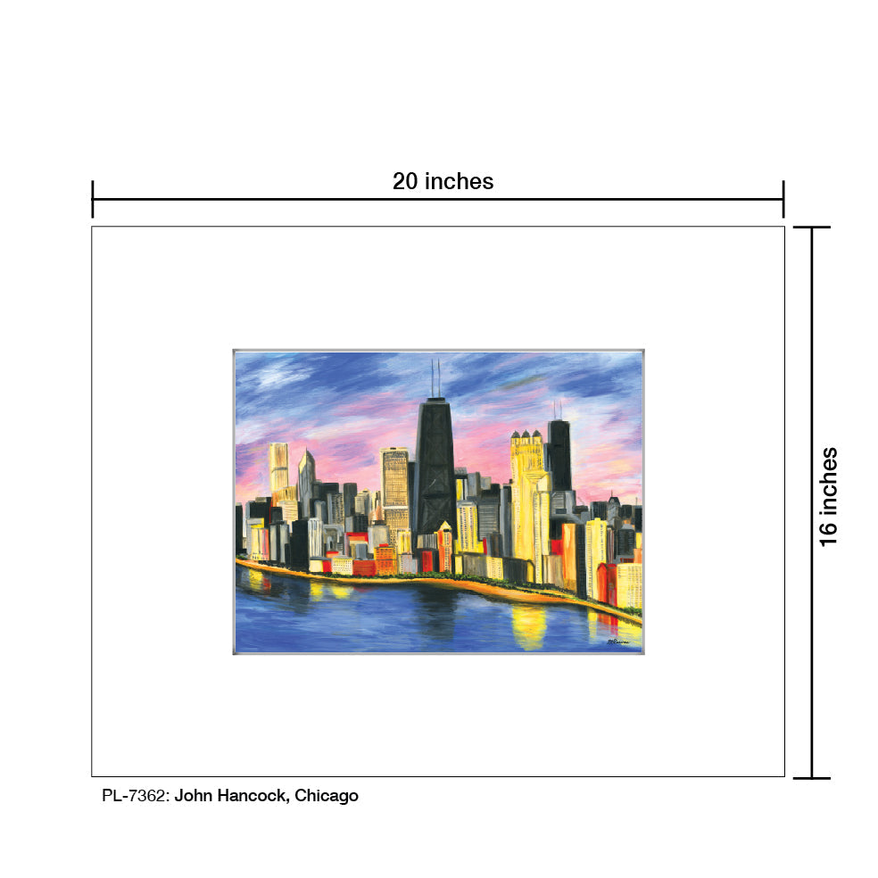 John Hancock, Chicago, Print (#7362A) - Arte House
