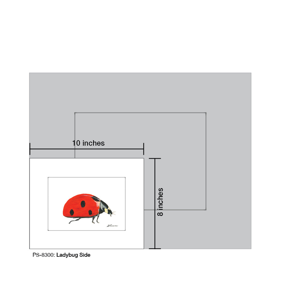 Ladybug Side, Print (#8300B) - Arte House