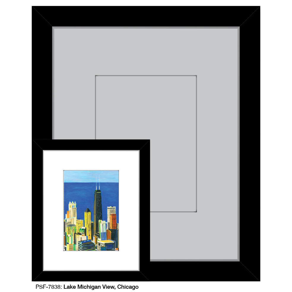 Lake Michigan View, Chicago, Print (#7838A) - Arte House