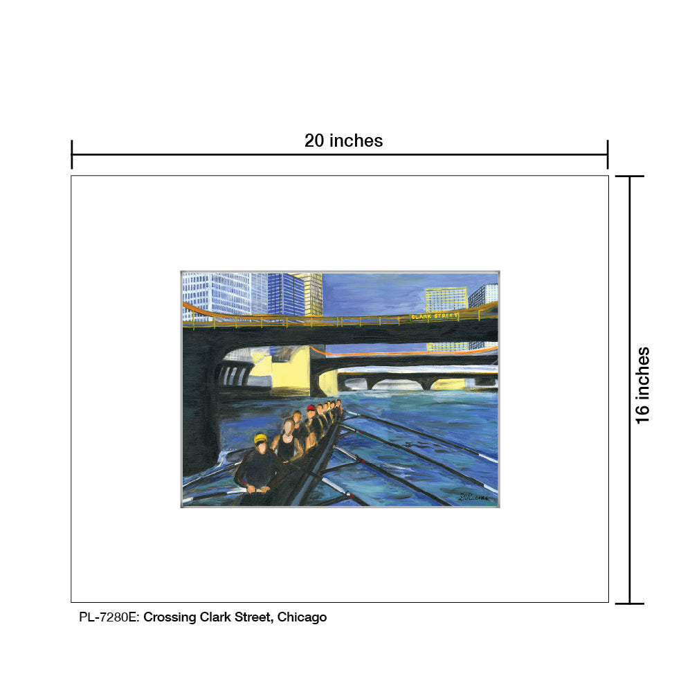 Crossing Clark Street, Chicago, Print (#7280E) - Arte House