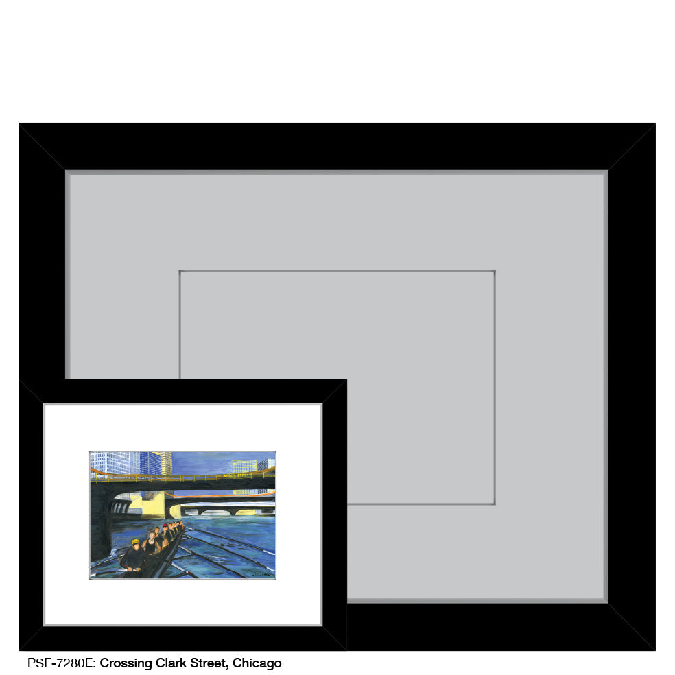 Crossing Clark Street, Chicago, Print (#7280E) - Arte House