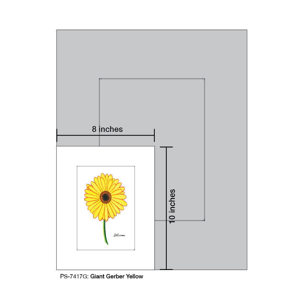 Giant Gerber Bright, Print (#7415G) - Arte House