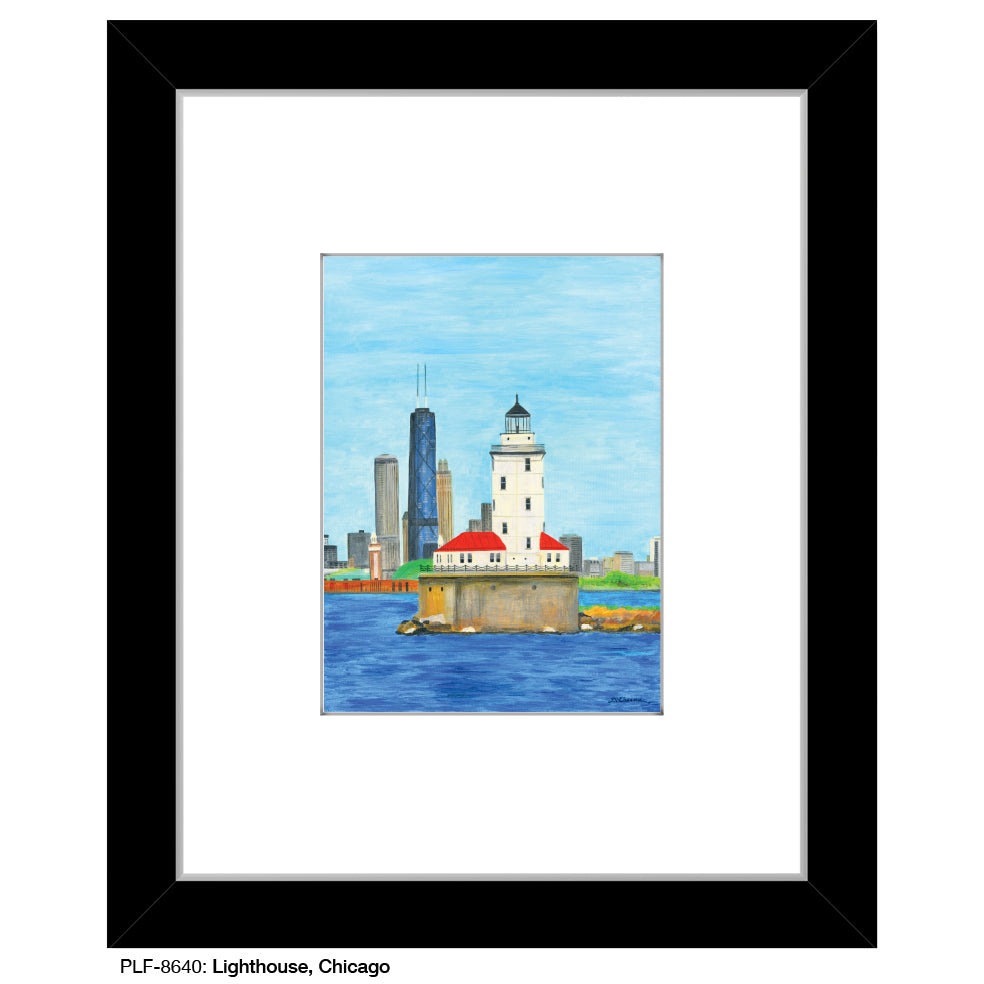Lighthouse, Chicago, Print (#8640A) - Arte House