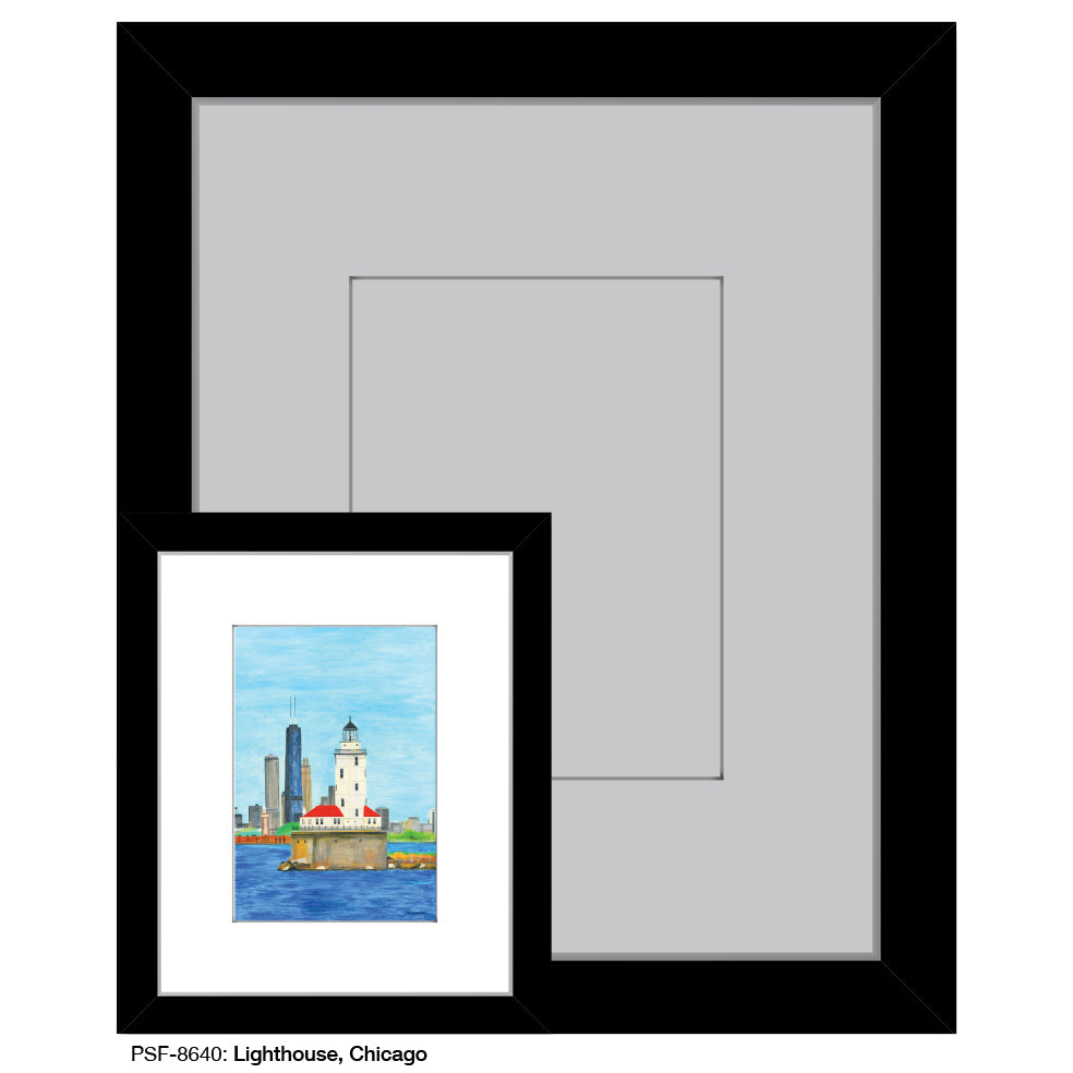 Lighthouse, Chicago, Print (#8640A) - Arte House