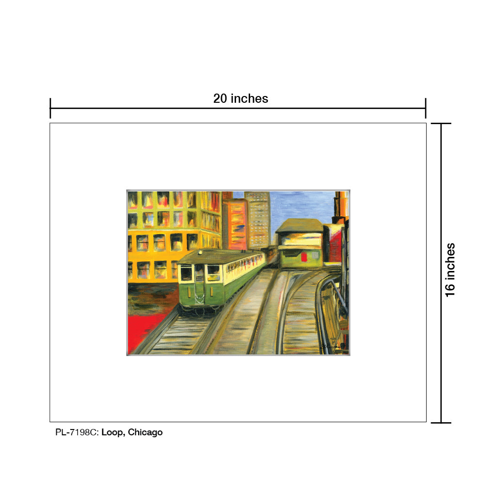 Loop, Chicago, Print (#7198C) - Arte House