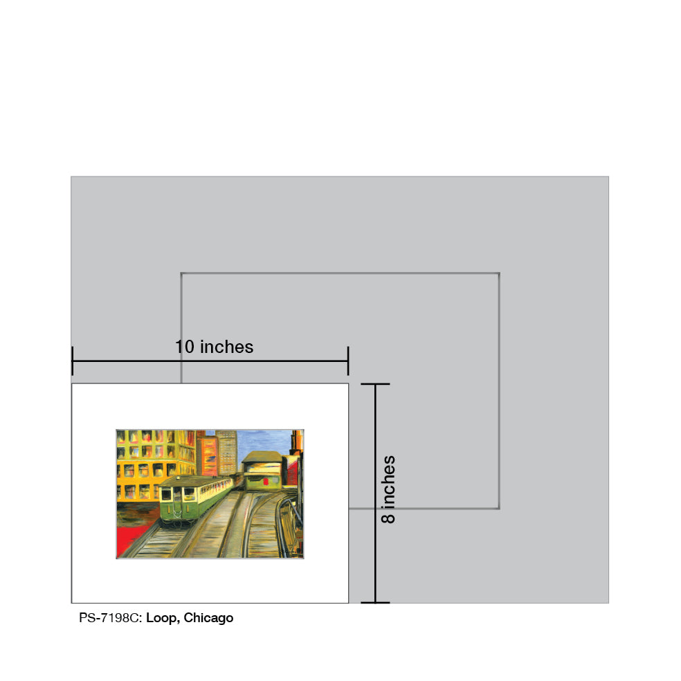 Loop, Chicago, Print (#7198C) - Arte House