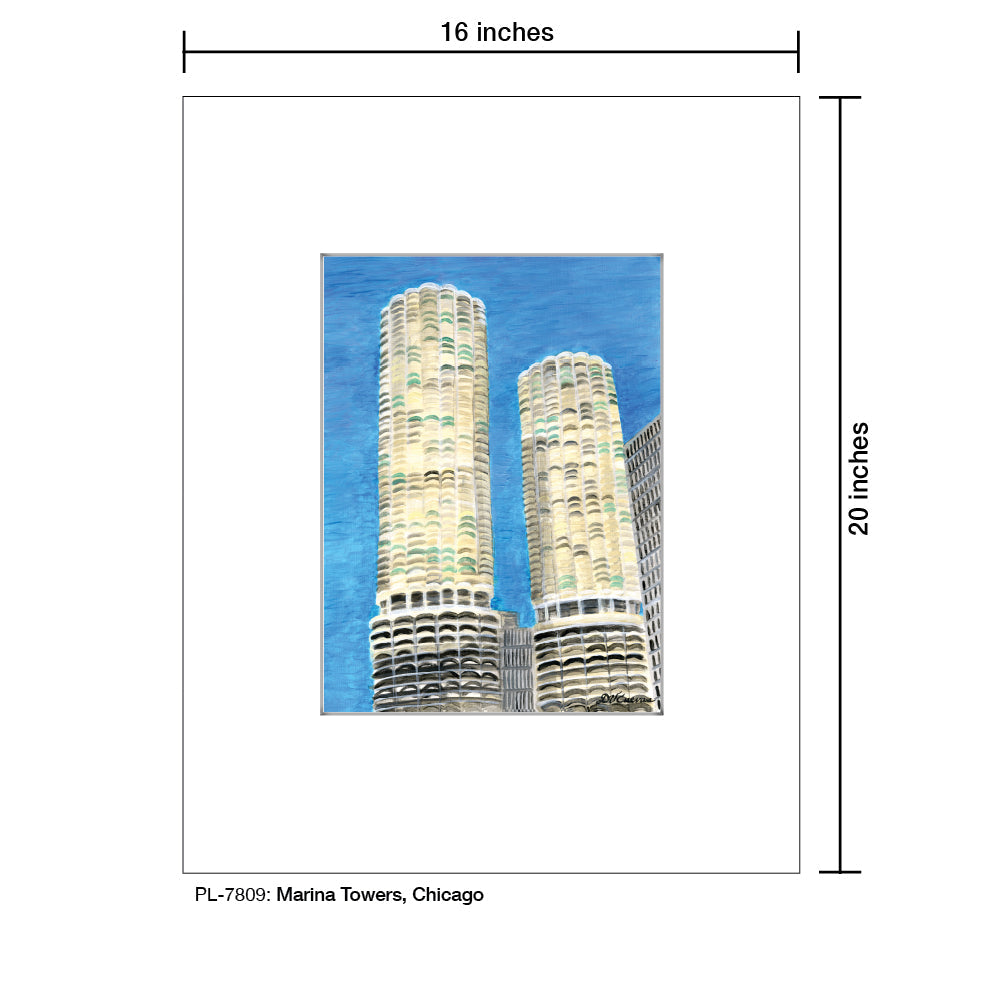 Marina Towers, Chicago, Print (#7809A) - Arte House