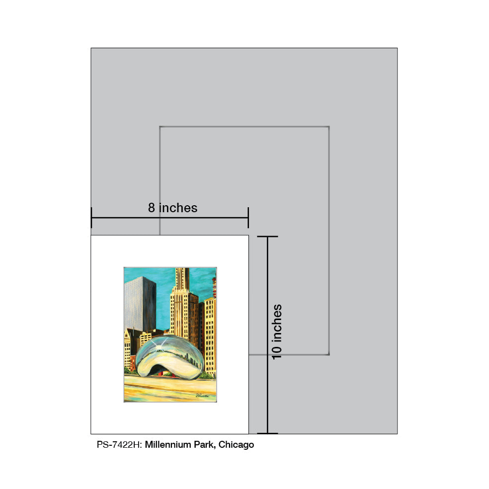 Millennium Park, Chicago, Print (#7422H) - Arte House