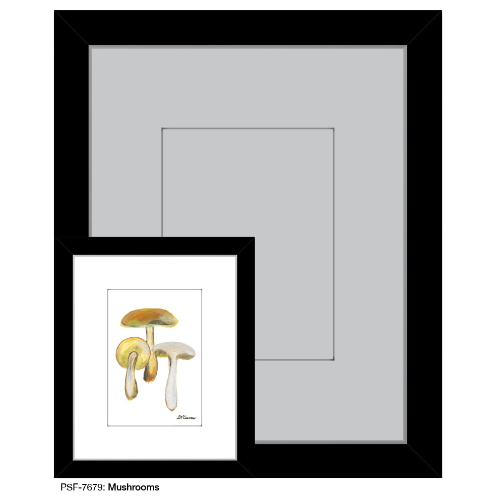 Mushrooms, Print (#7679A)