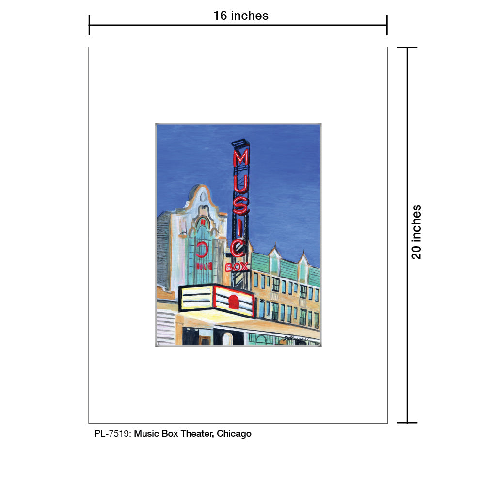 Music Box Theater, Chicago, Print (#7519A)