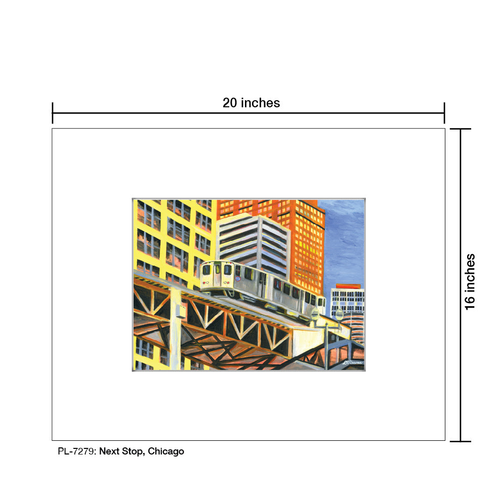 Next Stop, Chicago, Print (#7279B) - Arte House