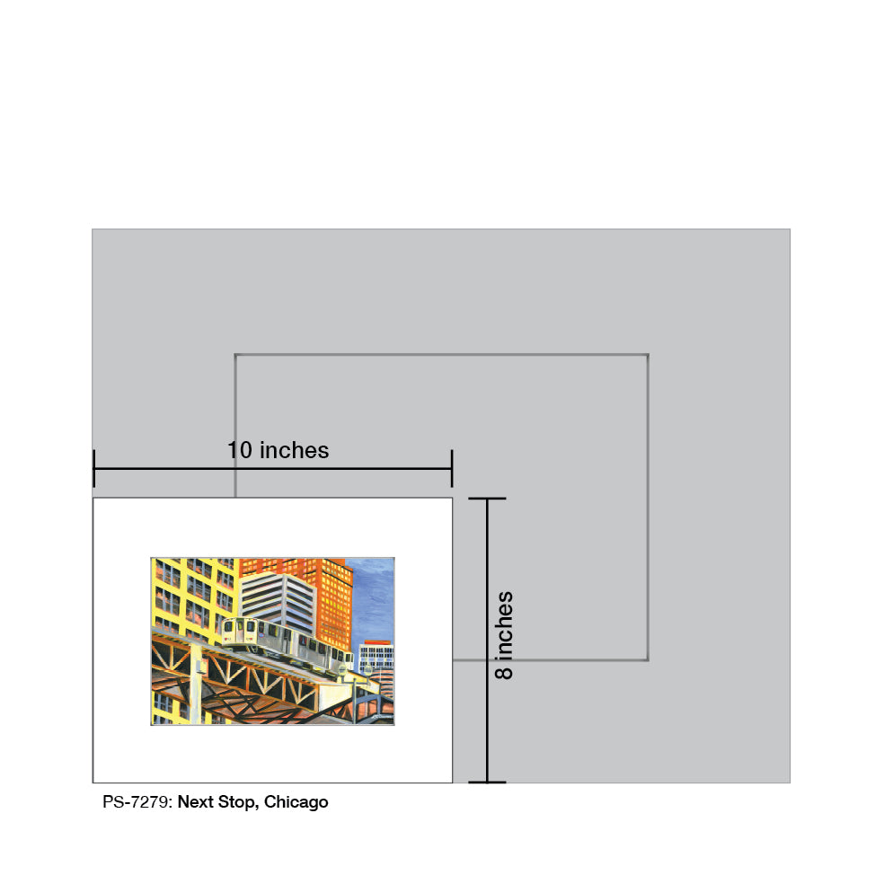 Next Stop, Chicago, Print (#7279B) - Arte House