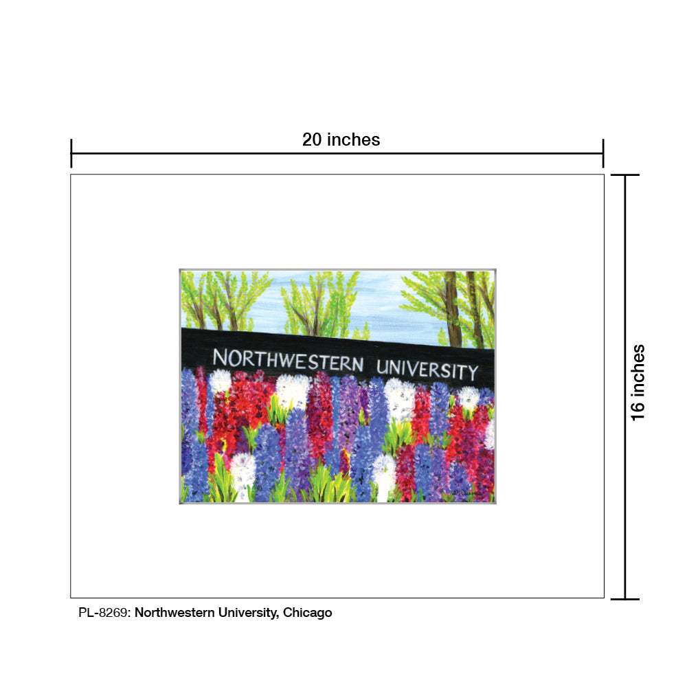Northwestern University, Chicago, Print (#8269A) - Arte House