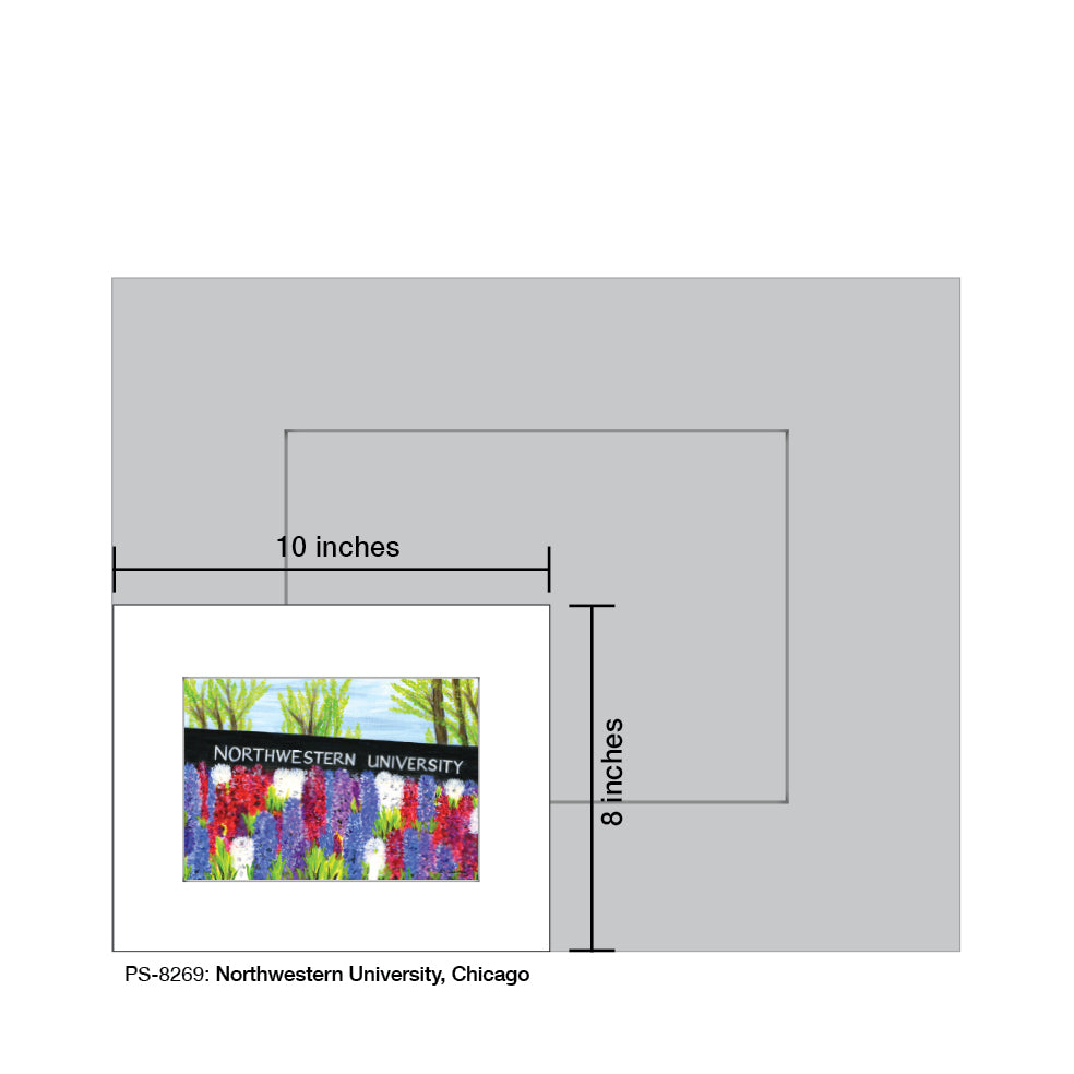 Northwestern University, Chicago, Print (#8269A) - Arte House