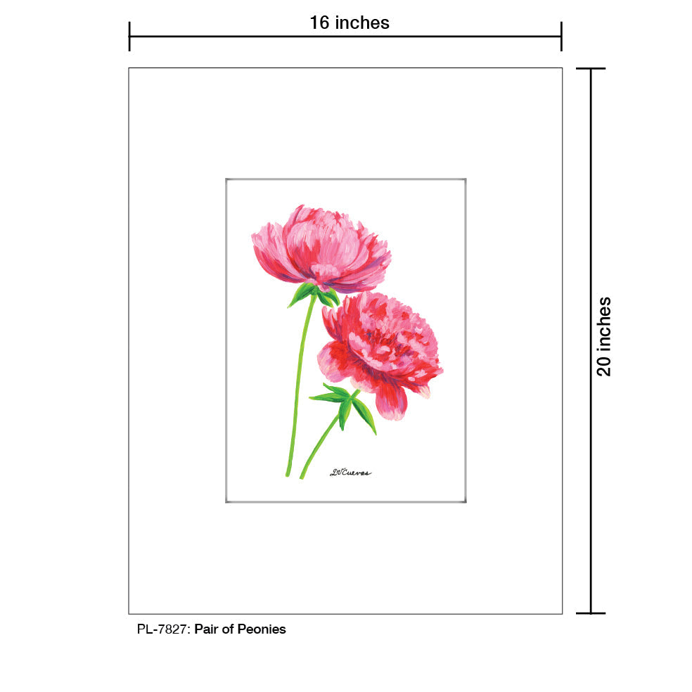 Pair of Peonies, Print (#7827D) - Arte House