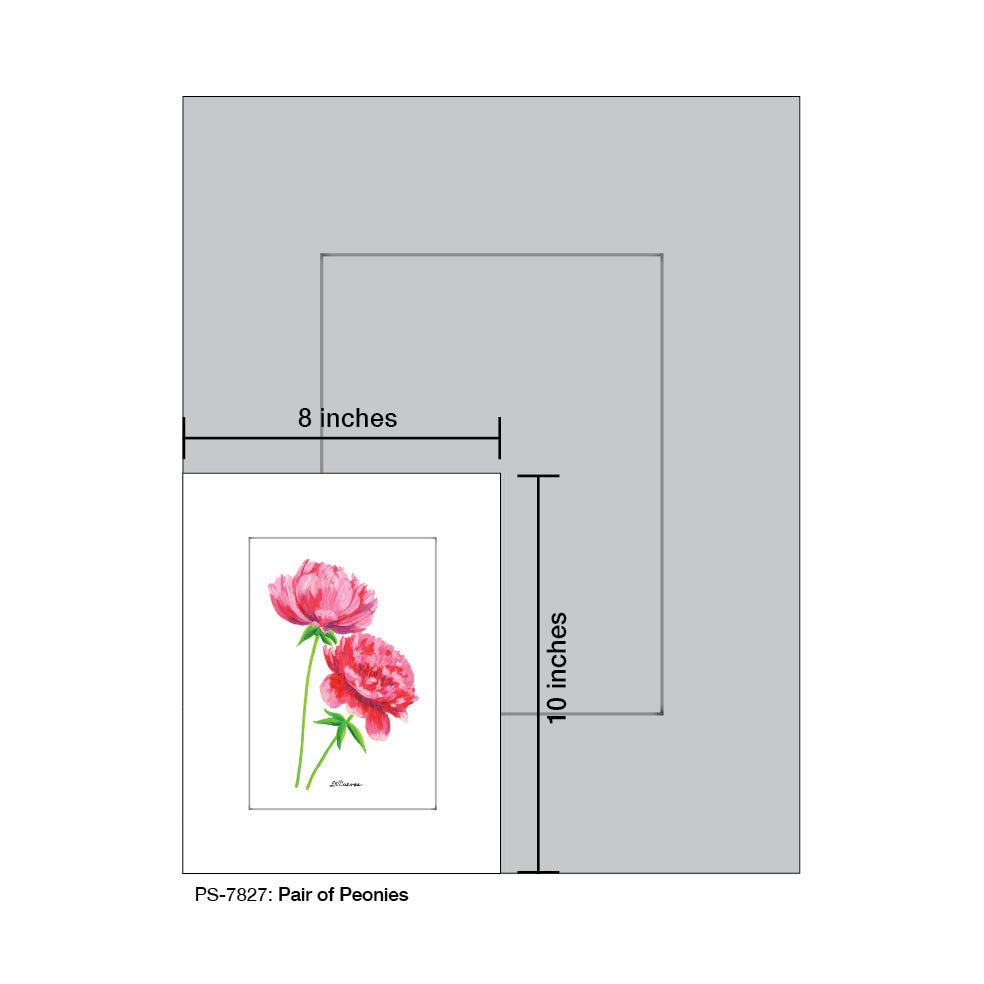 Pair of Peonies, Print (#7827D) - Arte House
