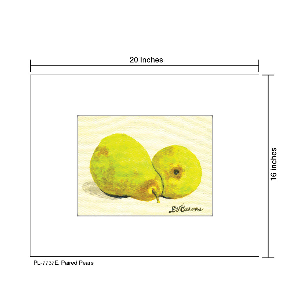 Paired Pears, Print (#7737E) - Arte House