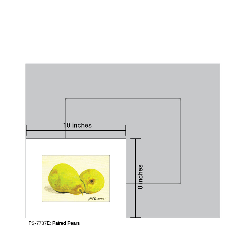 Paired Pears, Print (#7737E) - Arte House