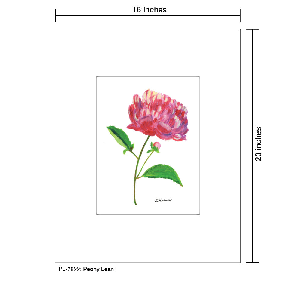 Peony Lean, Print (#7822A) - Arte House