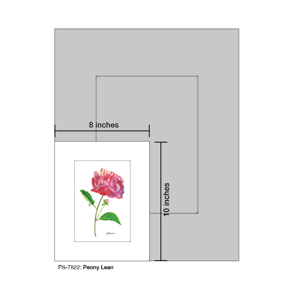 Peony Lean, Print (#7822A) - Arte House