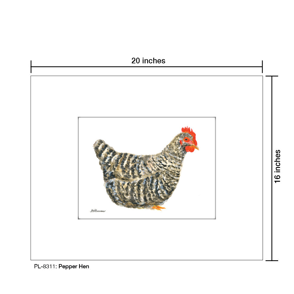Pepper Hen, Print (#8311D) - Arte House