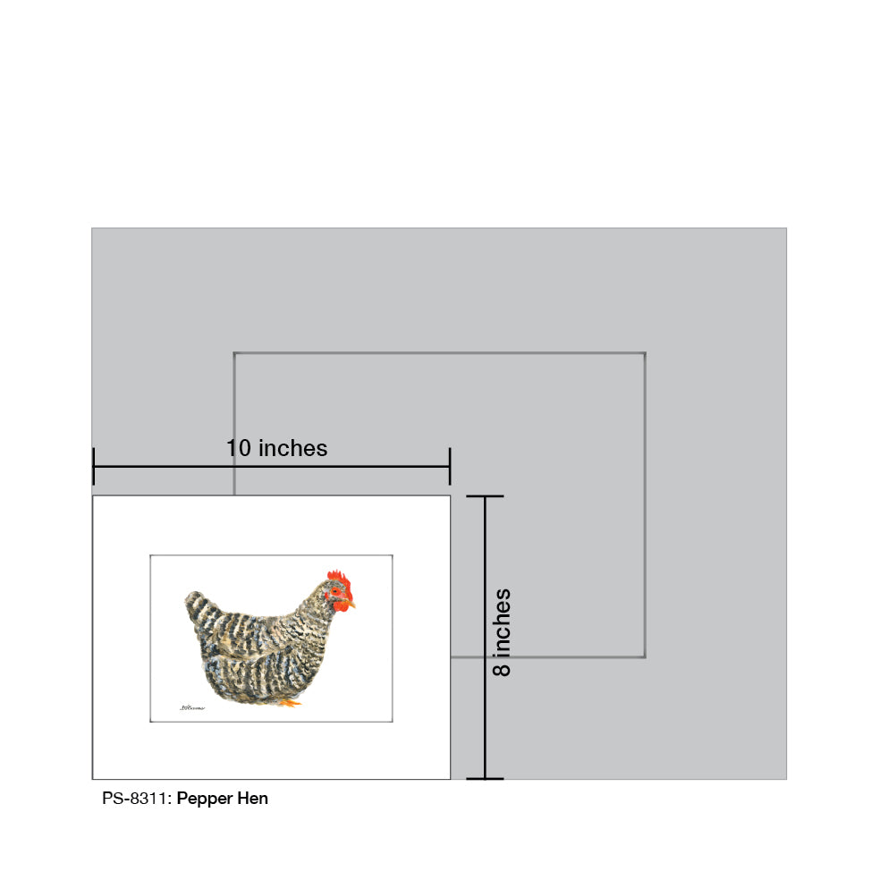 Pepper Hen, Print (#8311D) - Arte House