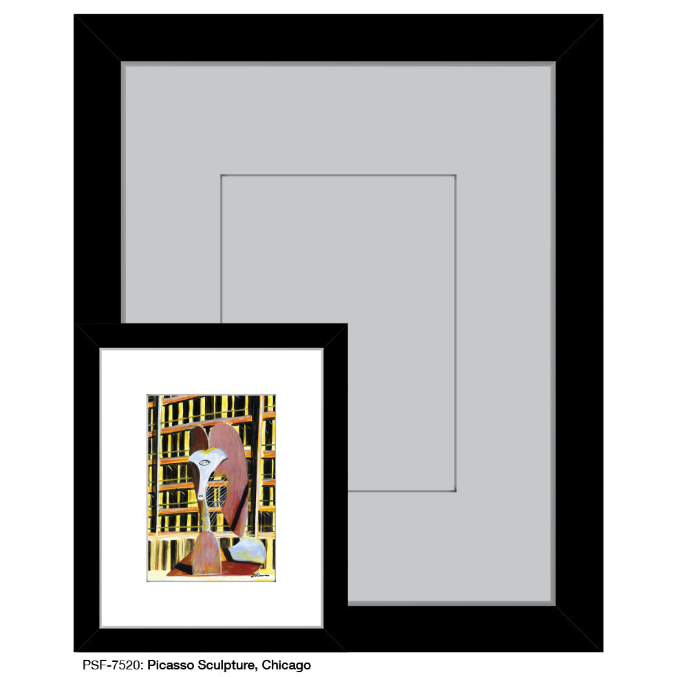 Picasso Sculpture, Chicago, Print (#7520A) - Arte House