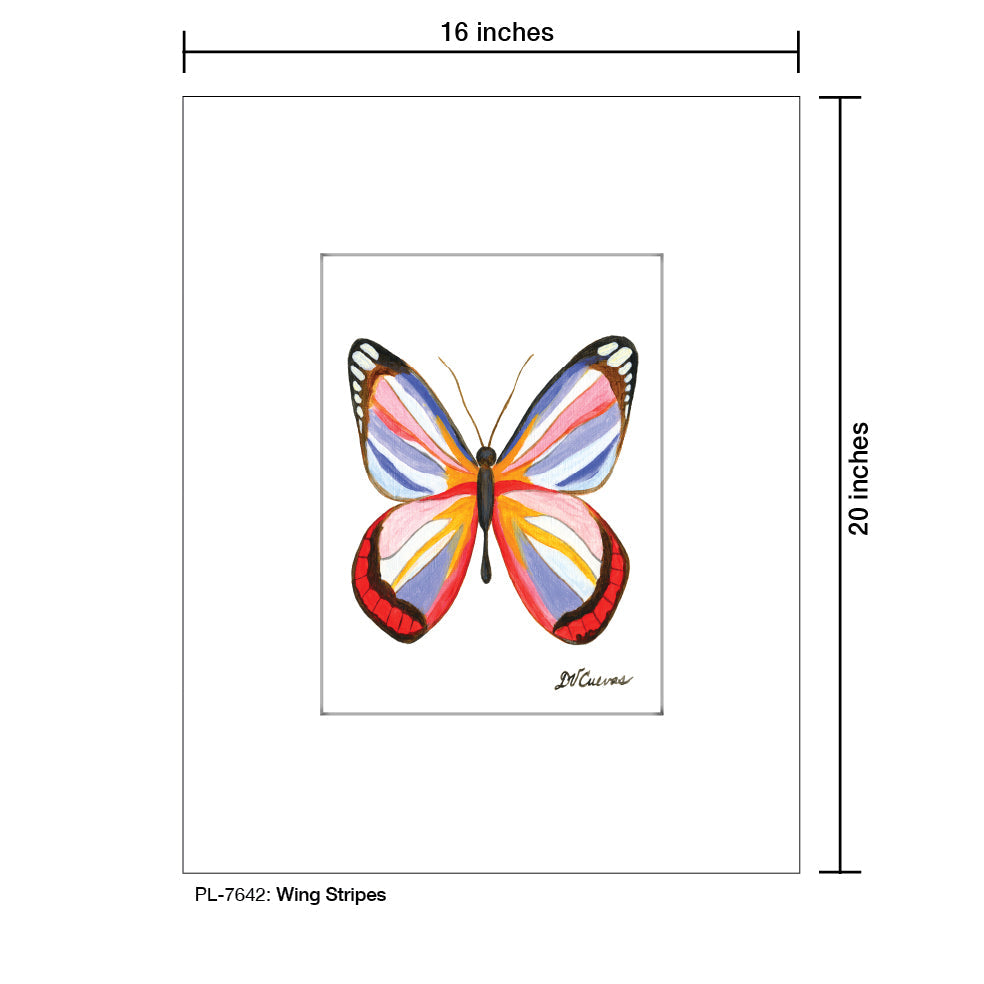 Wing Stripes, Print (#7642A)