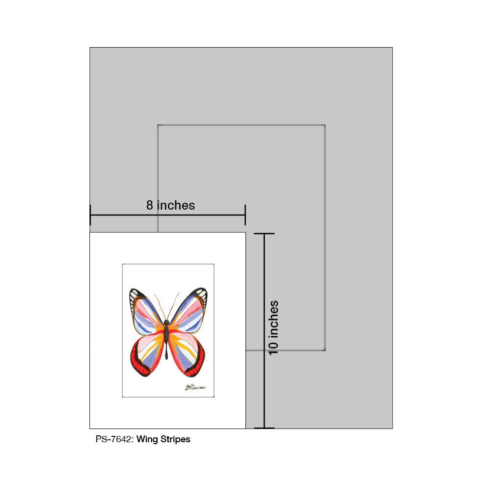 Wing Stripes, Print (#7642A)