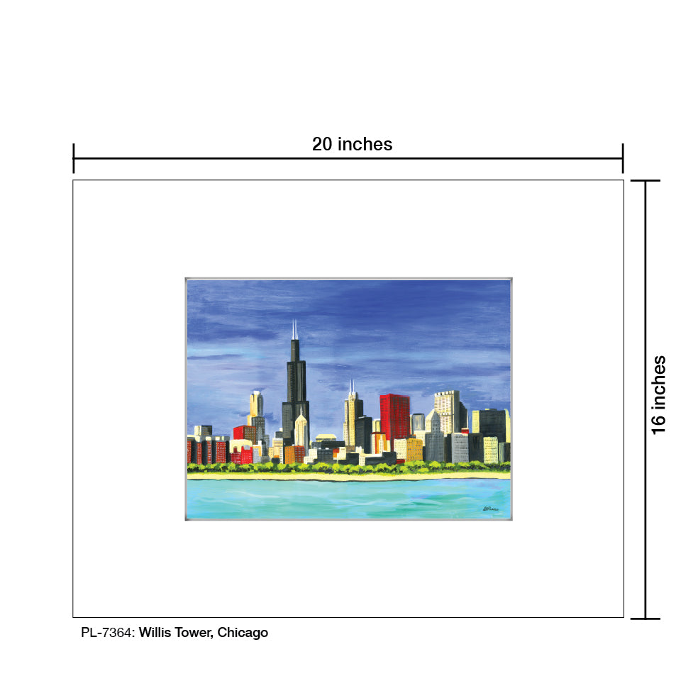 Willis Tower, Chicago, Print (#7364B) - Arte House