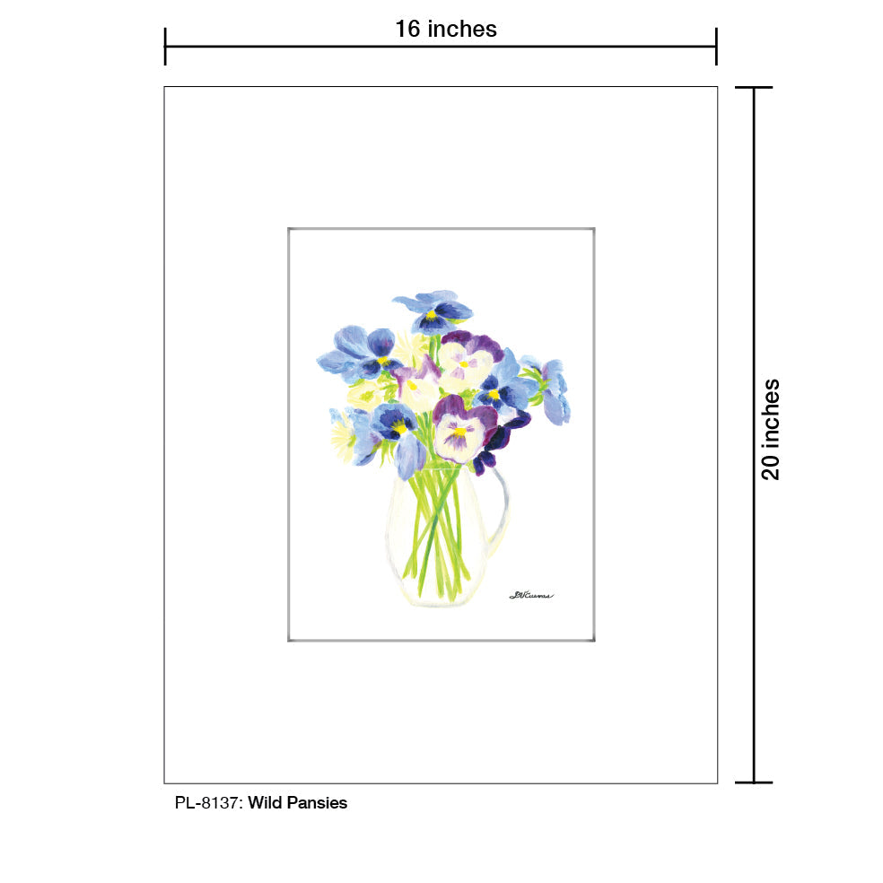 Wild Pansies, Print (#8137E) - Arte House