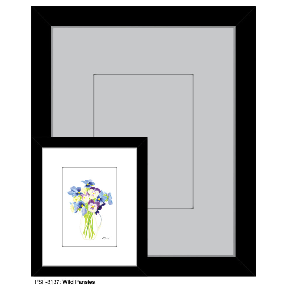 Wild Pansies, Print (#8137E) - Arte House