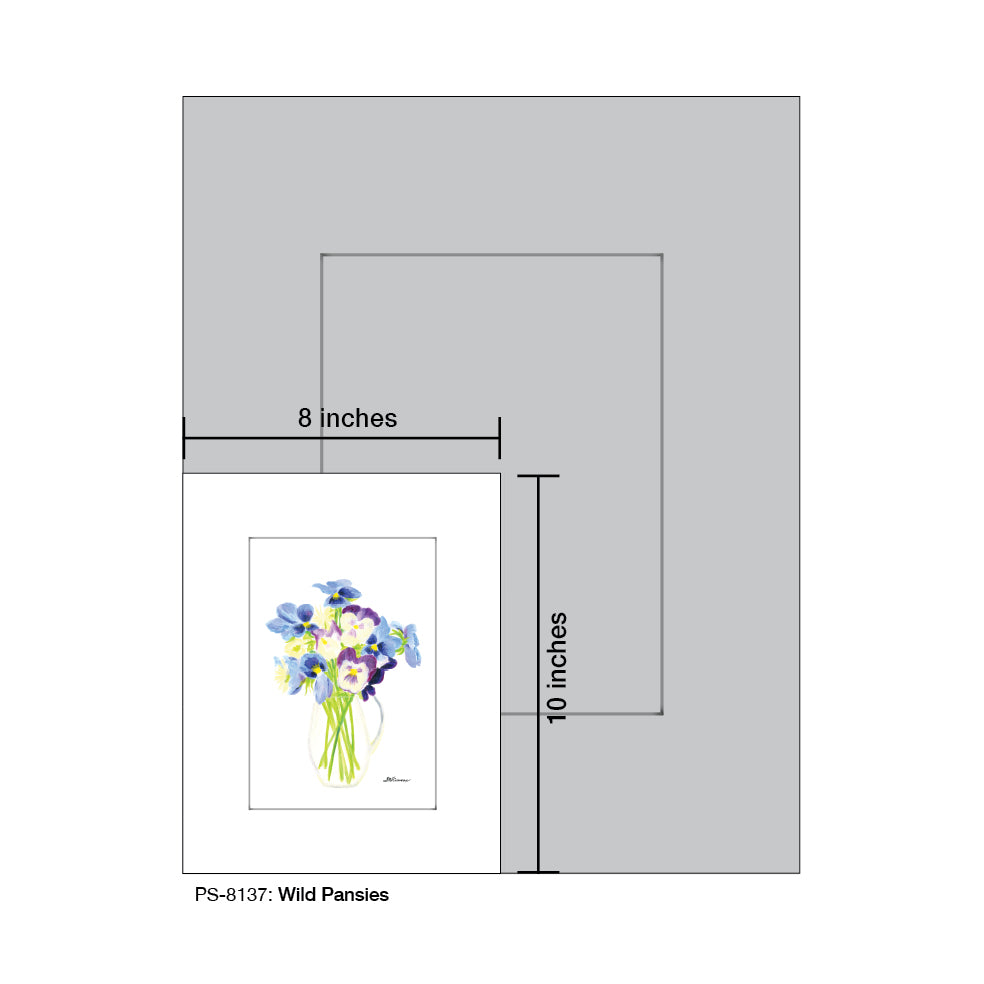 Wild Pansies, Print (#8137E) - Arte House