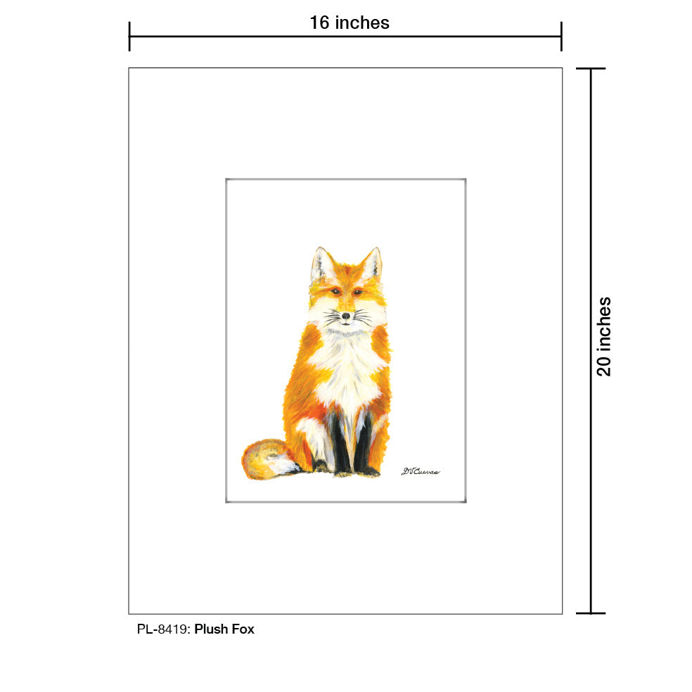Plush Fox, Print (#8419C) - Arte House
