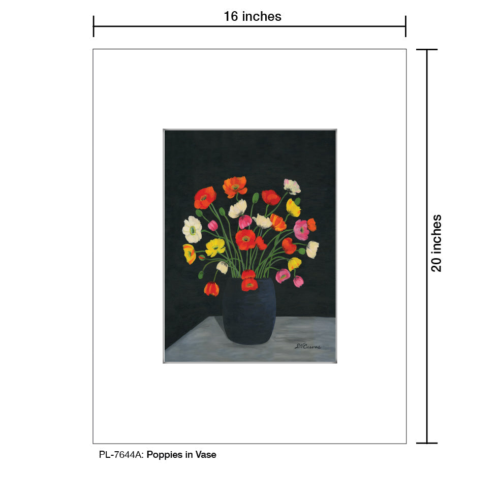 Poppies in Vase, Print (#7644A) - Arte House