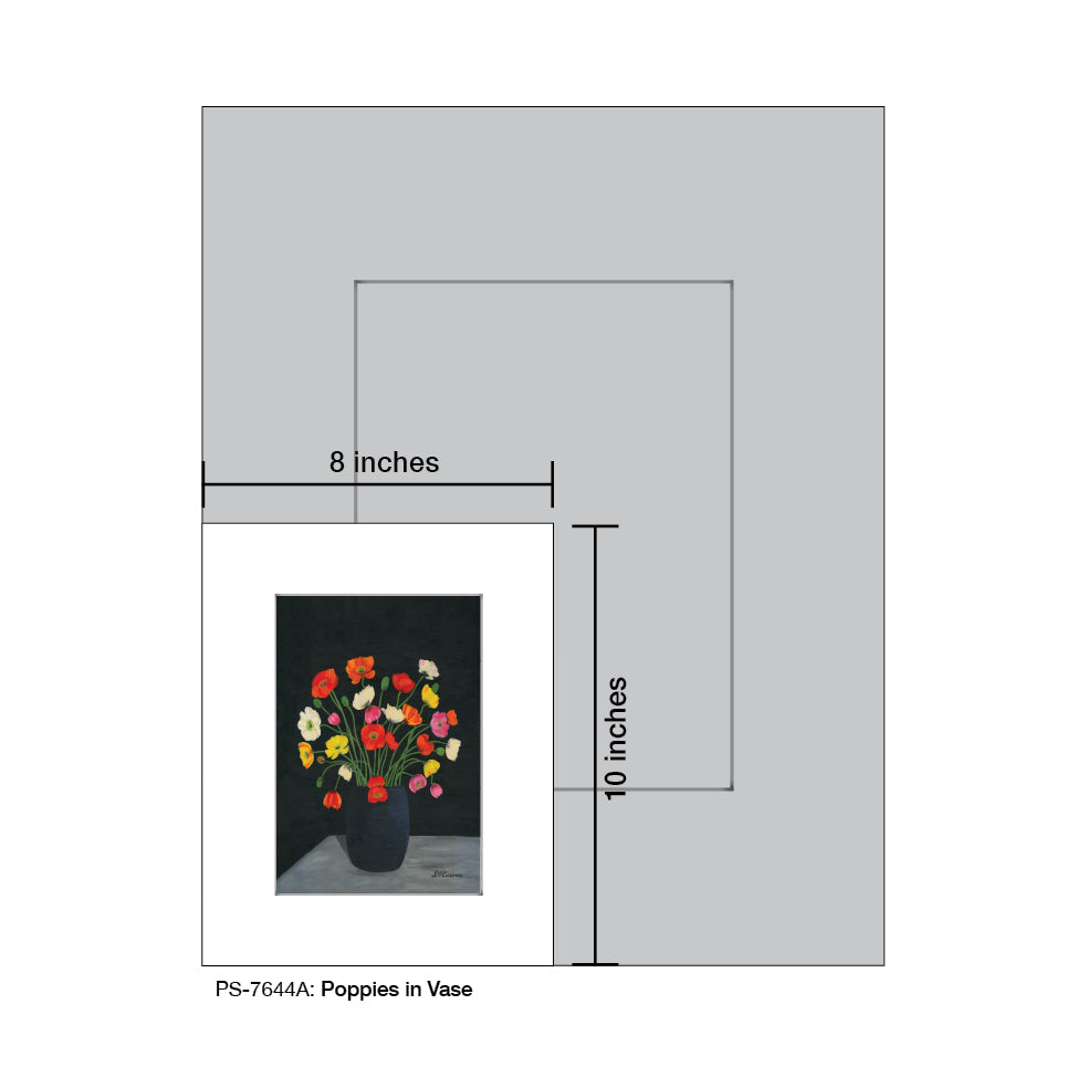 Poppies in Vase, Print (#7644A) - Arte House