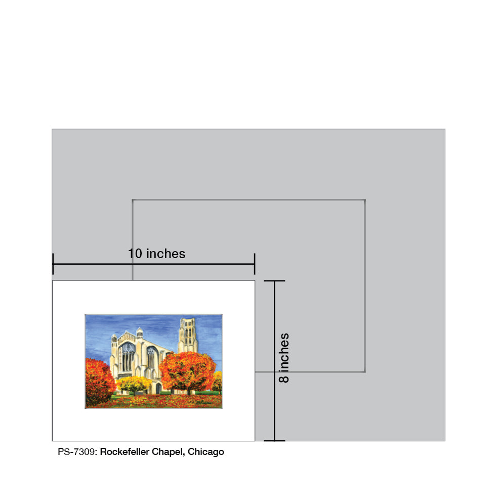Rockefeller Chapel, Chicago, Print (#7309A) - Arte House