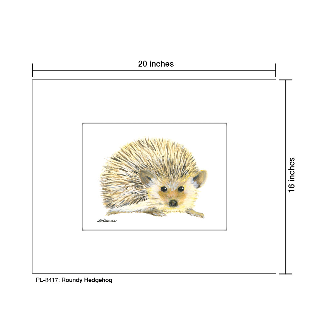 Roundy Hedgehog, Print (#8417D) - Arte House