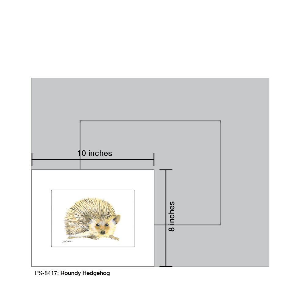 Roundy Hedgehog, Print (#8417D) - Arte House