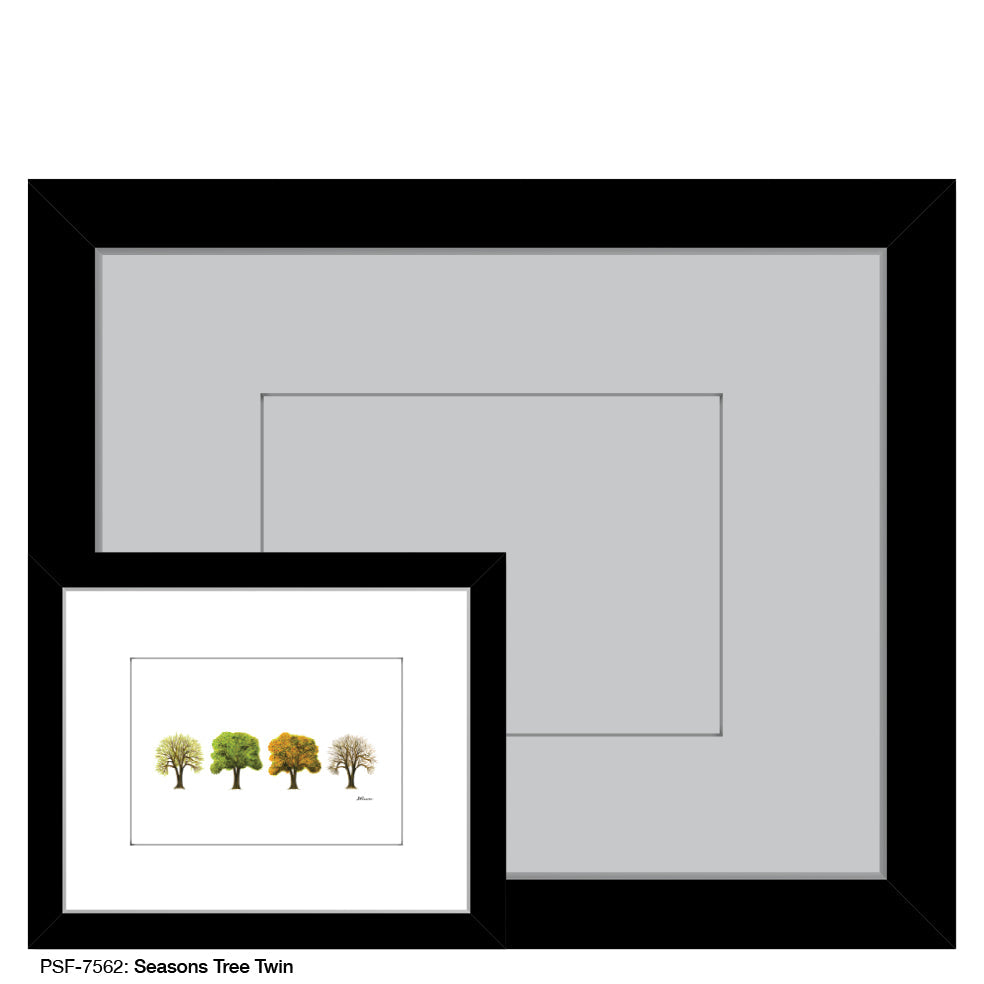 Seasons Tree Twin, Print (#7562A) - Arte House