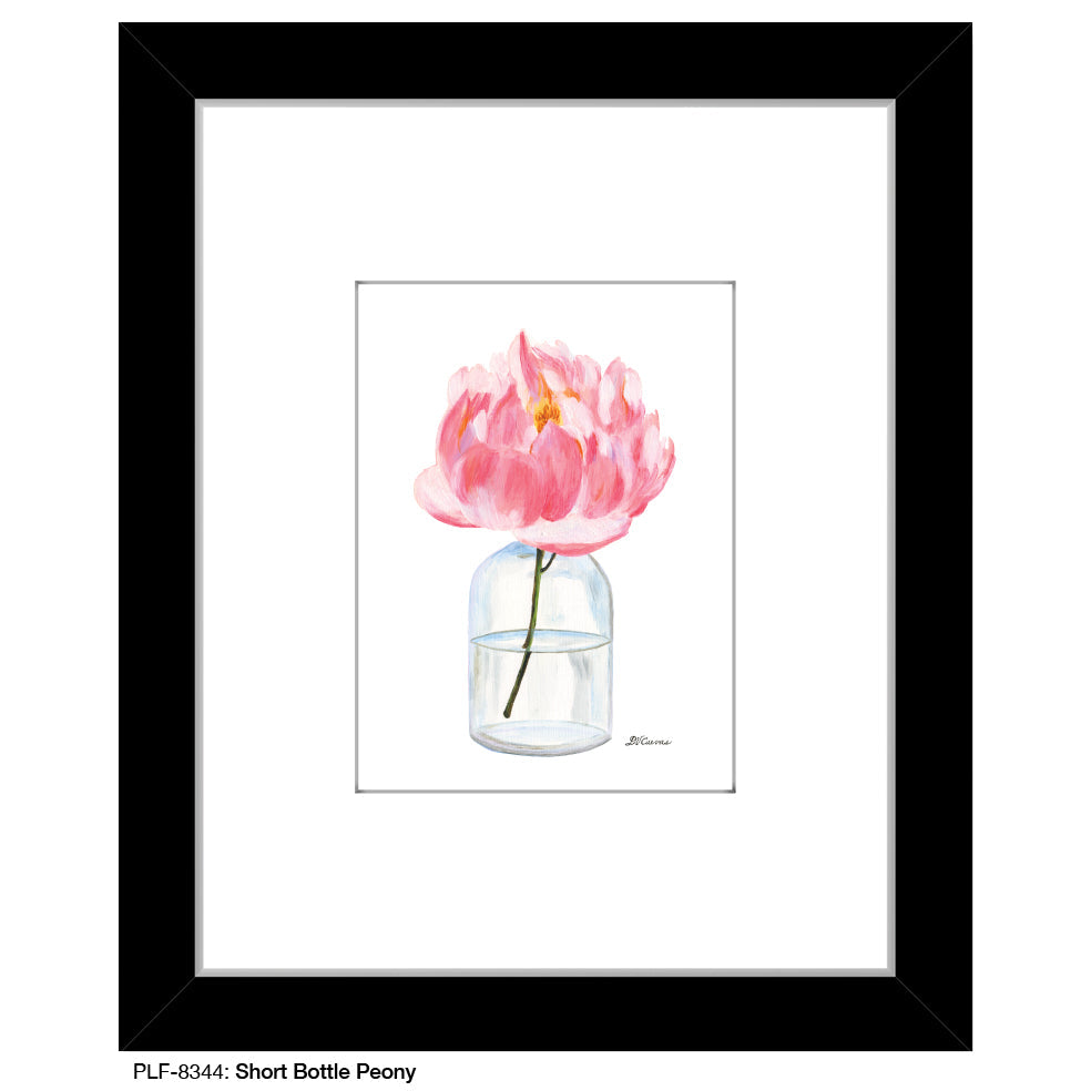 Short Bottle Peony, Print (#8344A) - Arte House